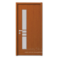 Slovenia Chocolate Color Melamine Laminated  China Made Main Solid Wood Door For Interior